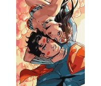 Paint by numbers IDEYKA, 40x50 cm, Wonder Woman: Hugs, 1 pc