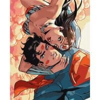 Paint by numbers IDEYKA, 40x50 cm, Wonder Woman: Hugs, 1 pc