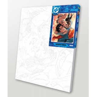 Malowanie po numerach IDEYKA, 40x50 cm, Wonder Woman: Uściski, 1 szt., Produkty kreatywne, Artykuły szkolne