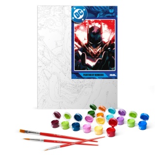 Malowanie po numerach IDEYKA, 40x50 cm, metallic, Batman: Mroczny Rycerz, 1 szt., Produkty kreatywne, Artykuły szkolne