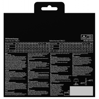 Opaska z zatyczkami do uszu 3M (1310C1), + 2 pary wymiennych wkładek, niebiesko-pomarańczowa, Ochrona słuchu, Ochrona indywidualna