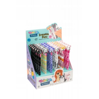 DŁUGOPIS WYMAZYWALNY AUTOMATYCZNY "DOGS", Długopisy automatyczne, Art. do pisania i korygowania