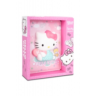 NOTES B6 100K.SQUISHY 3D WZ&Oacute;R 1 PINK HELLO KITTY, Notesy szkolne, Zeszyty i bloki