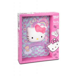 NOTES B6 100K.SQUISHY 3D WZ&Oacute;R 2 PINK HELLO KITTY, Notesy szkolne, Zeszyty i bloki