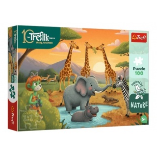 PUZZLE 100 - Inspired By Nature - Wesoła fera..., 100 element&oacute;w, Puzzle