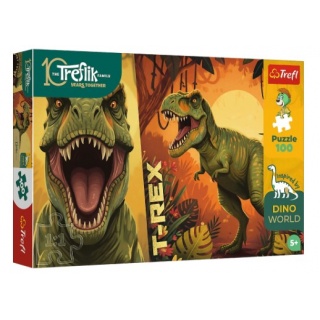 PUZZLE 100 - Inspired By Dino World - T-Rex" ..., 100 element&oacute;w, Puzzle
