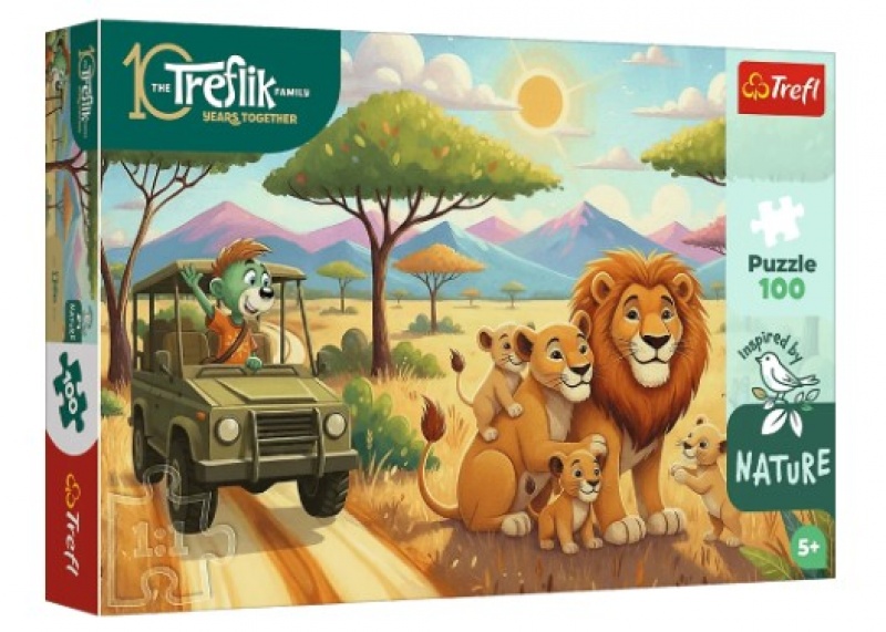 PUZZLE 100 - Inspired By Nature - Lwy", 100 element&oacute;w, Puzzle