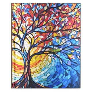 NOTATNIK DUŻY WITRAŻ DRZEWO ŻYCIA, Notatniki, Zeszyty i bloki