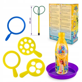 BAŃKI ZESTAW BOX DUŻYCH BANIEK 6W1, Bańki i akcesoria do baniek, Zabawki