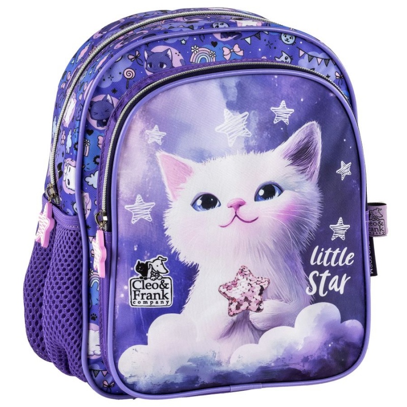 PLECAK 11 CLEO I FRANK 47 KOT, Plecaki, Tekstylia