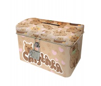 SKARBONKA Z KŁ&Oacute;DKĄ KUFEREK A KAPIBARA 10