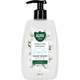 MYDŁO AURA W PŁYNIE 500ML BAWEŁNA, Mydła i dozowniki, Art. higieniczne i dozowniki