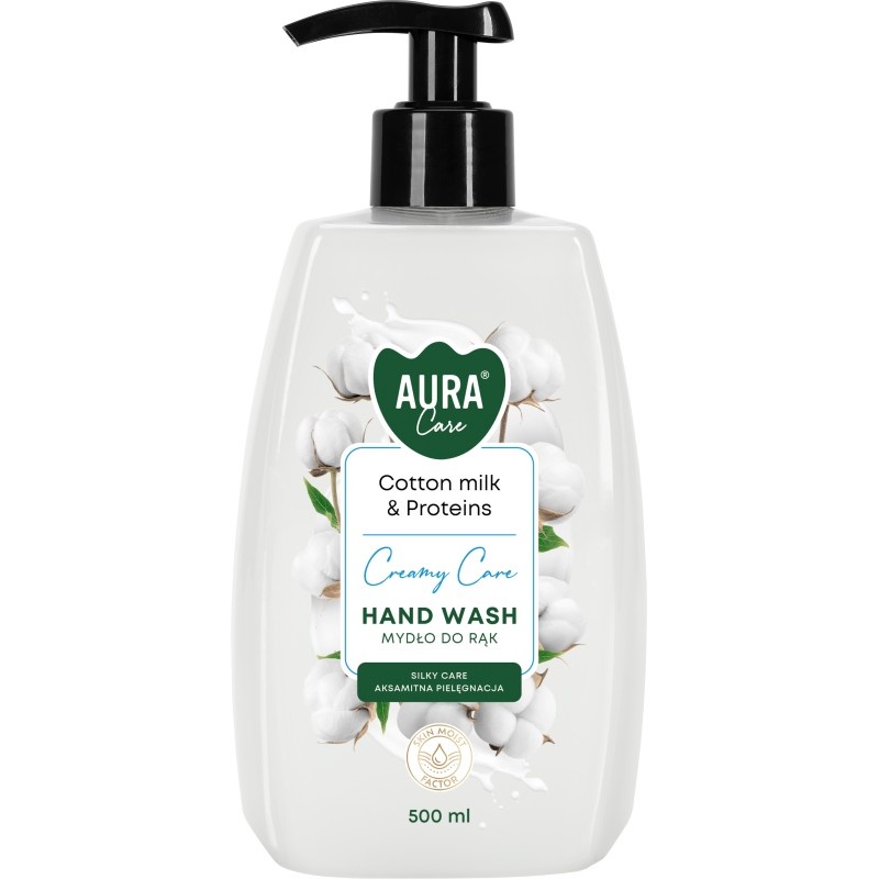 MYDŁO AURA W PŁYNIE 500ML BAWEŁNA, Mydła i dozowniki, Art. higieniczne i dozowniki