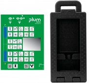 Stacja do płukania oka PLUM iBox 1, pusta, czarna, Apteczki, Ochrona indywidualna