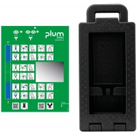 Stacja do płukania oka PLUM iBox 1, pusta, czarna