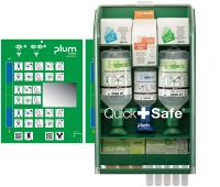 Apteczka ścienna PLUM QuickSafe Complete, z wyposażeniem, Apteczki, Ochrona indywidualna