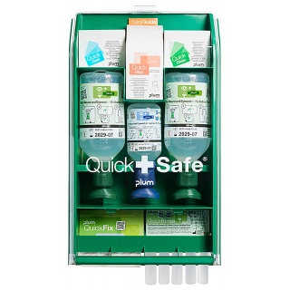Apteczka ścienna PLUM QuickSafe Complete, z wyposażeniem, Apteczki, Ochrona indywidualna
