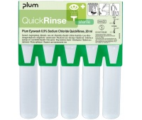 Ampułki do płukania oczu PLUM QuickRinse, 5x20ml, Apteczki, Ochrona indywidualna