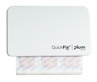 Dozownik PLUM QuickFix Uno, z wkładem plastr&oacute;w elastycznych 45 szt., biały, Apteczki, Ochrona indywidualna