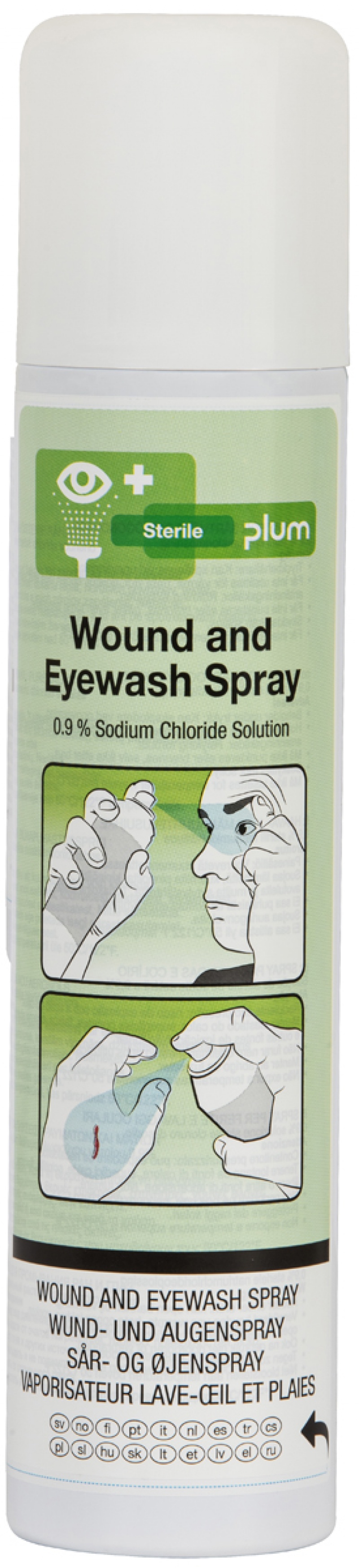 Eyewash and wound cleansing spray PLUM, 250 ml