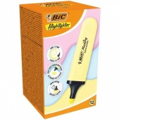 ZAKREŚL. HLGHLIGHTER FLAT B12 Ż&Oacute;ŁTY PASTEL, Zakreślacze, Art. do pisania i korygowania