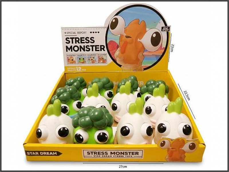 STRESS MONSTER WARZYWA 2RODZ. 3975, Zabawki