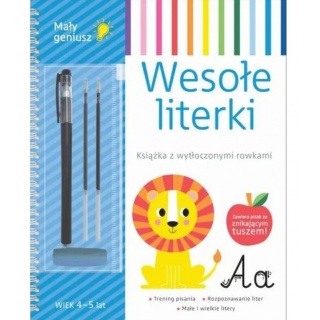 MAŁY GENIUSZ WESOŁE LITERKI, Edukacyjne, Książeczki