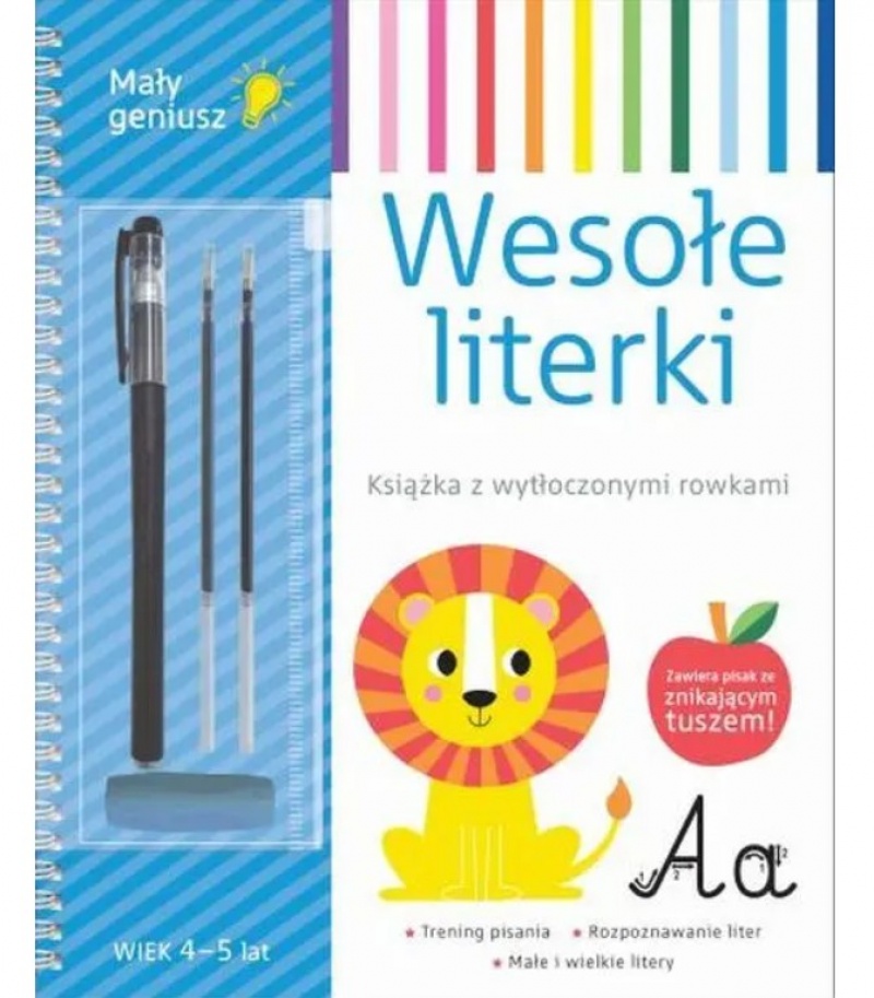 MAŁY GENIUSZ WESOŁE LITERKI, Edukacyjne, Książeczki