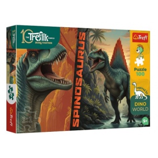 Puzzle - "100" Inspired By Dino World, 100 element&oacute;w, Puzzle