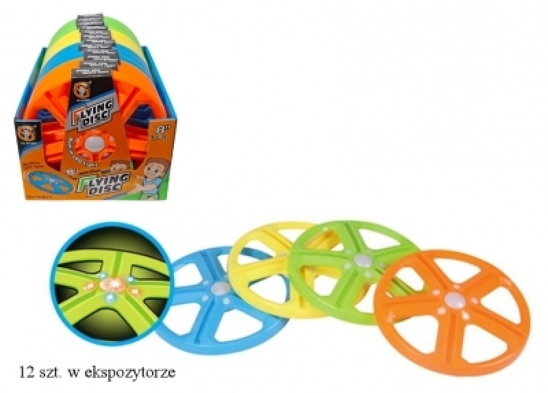 Dysk świecący frisbee 8165, Sport i rekreacja, Zabawki