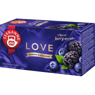 TEEKANNE BLUEBERRY JAGODOWA EX20 KOPERTOWA, Herbata, Art. spożywcze