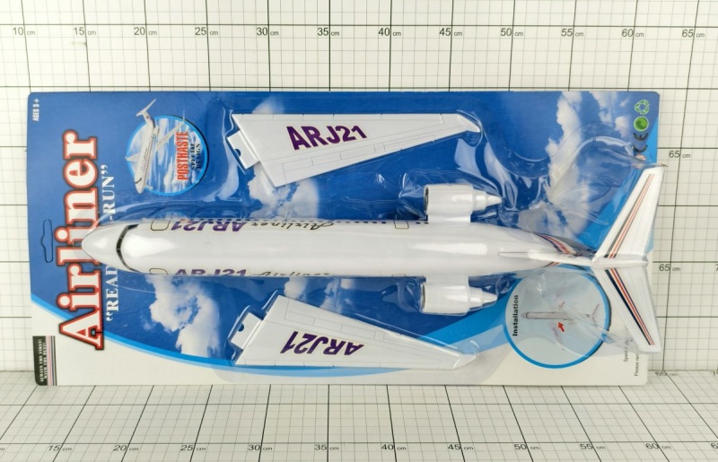 SAMOLOT PASAŻERSKI ŚW./DŹW. NA BLISTRZE, Pojazdy, Zabawki