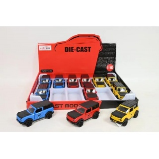 SAMOCH&Oacute;D TERENOWY-METAL ŚW./DŹW. 1 SZT., Pojazdy, Zabawki