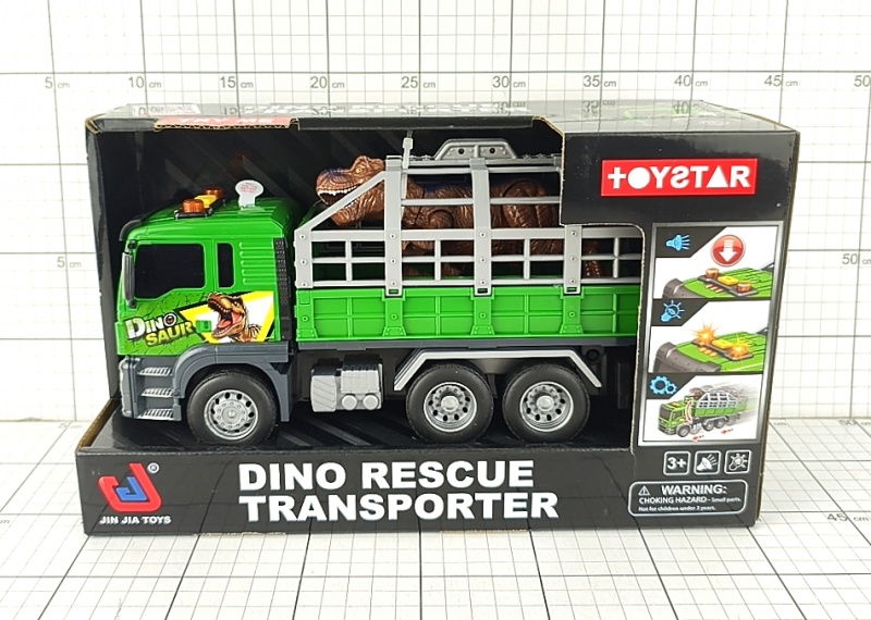 CIĘŻAR&Oacute;WKA ŚW./DŹW.Z DINOZAUREM-PUDEŁKO, Pojazdy, Zabawki