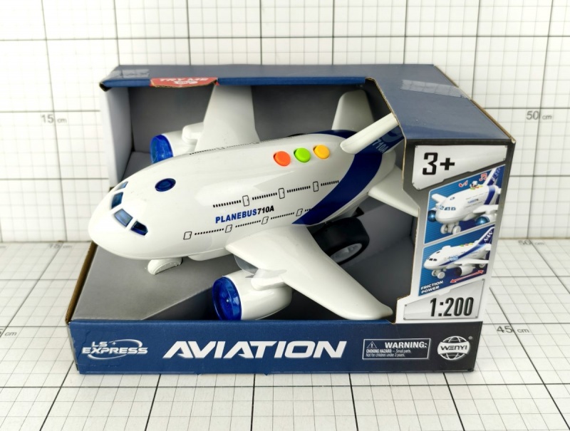 SAMOLOT ŚW./DŹW. W PUDEŁKU, Pojazdy, Zabawki