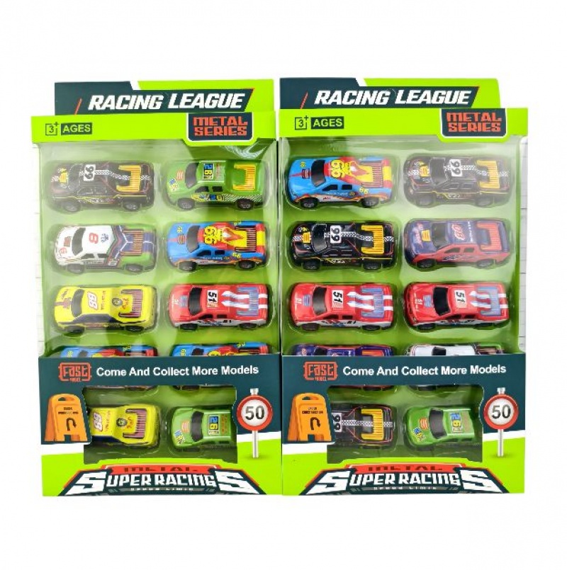 SAMOCHODY ZESTAW 10 SZT. W PUDEŁKU, Pojazdy, Zabawki