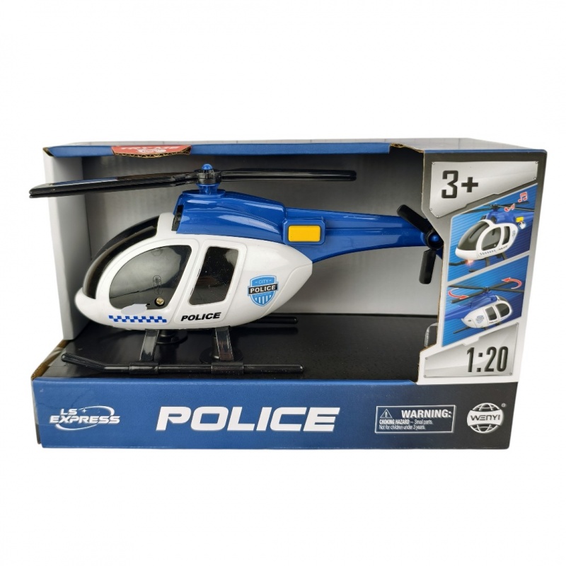 HELIKOPTER WOJSKOWY ŚW./DŹW. W PUDEŁKU, Pojazdy, Zabawki