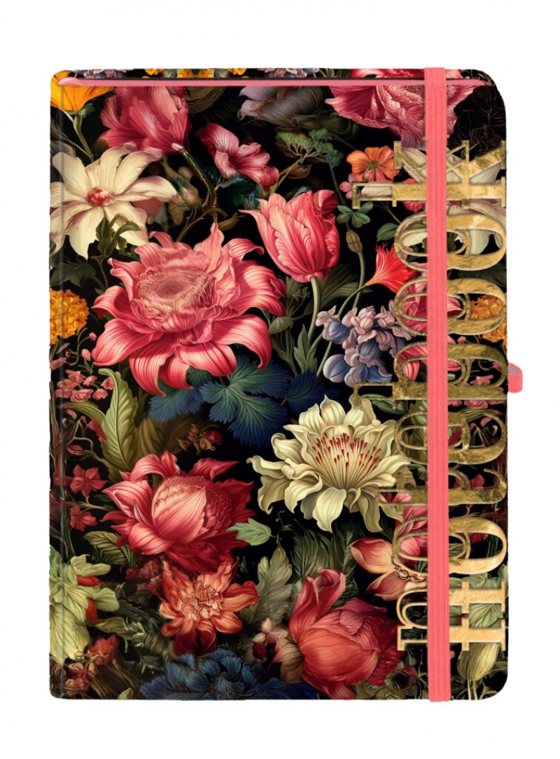 Botanical A5 notes kratka kwiatowy, Notesy szkolne, Zeszyty i bloki