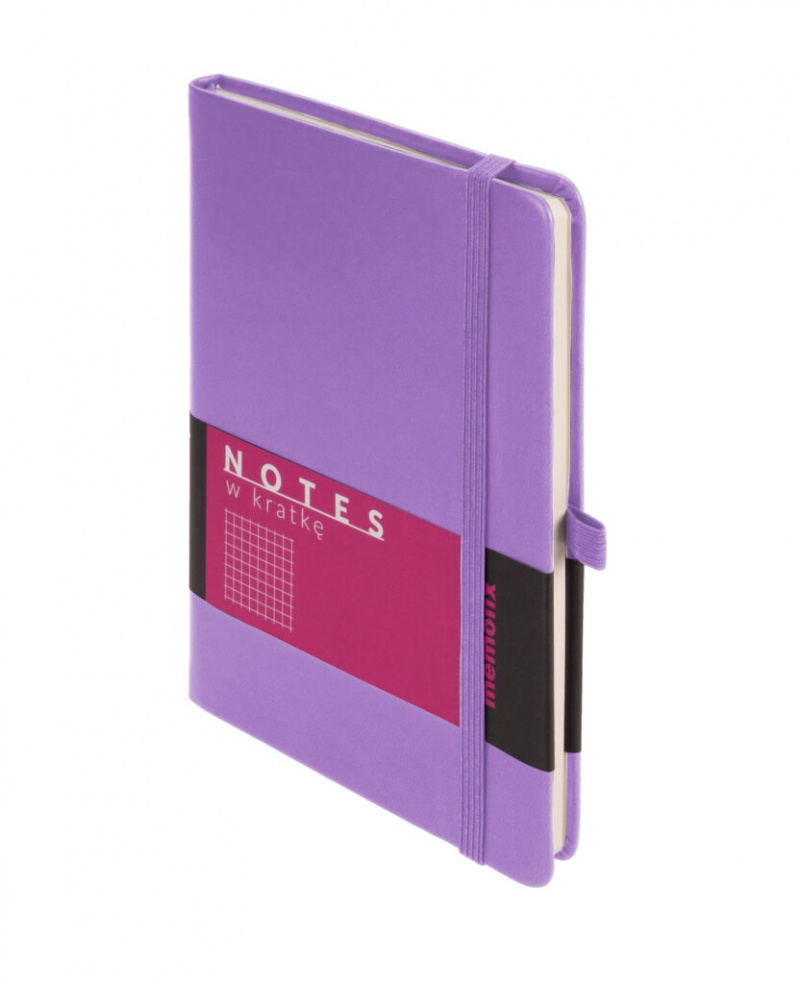 Memofix A5 notes kratka liliowy, Notatniki, Zeszyty i bloki