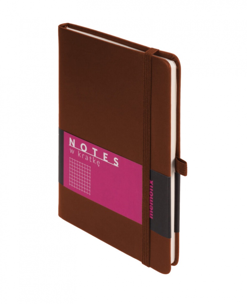 Memofix B6 notes kratka brązowy, Notatniki, Zeszyty i bloki