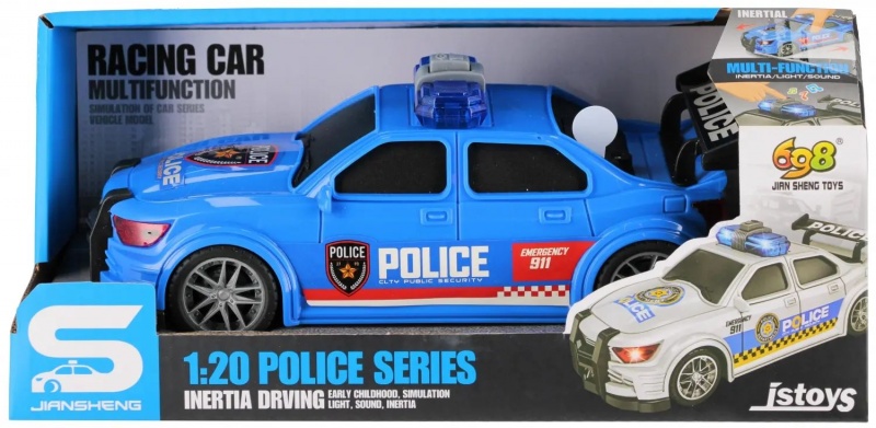 AUTO POLICJA DZ/SW P/B 24X12X11 MC WB 36/72, Pojazdy, Zabawki