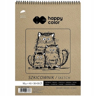 Szkicownik na spirali Młody Artysta A5 60ark.H.C., Bloki, Zeszyty i bloki