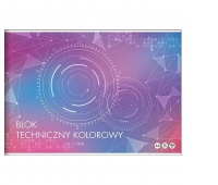 BLOK TECHNICZNY TOP BASIC A4 10K.160G.KOLOROWY, Bloki, Zeszyty i bloki