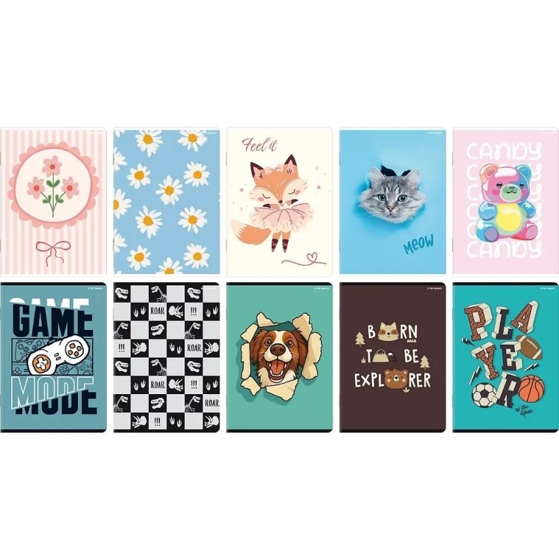 ZESZYT TOP BASIC A5 16K.LINIA PODW.KOLOR /20/, Zeszyty, Zeszyty i bloki