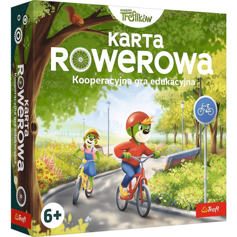 GRA KARTA ROWEROWA / RODZINA TREFLIK&Oacute;W !!, Edukacyjne, Gry