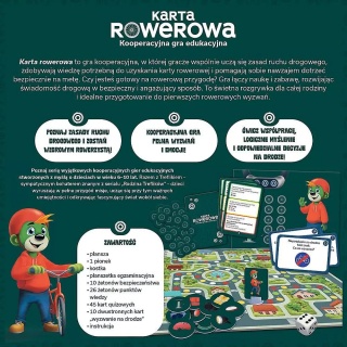 GRA KARTA ROWEROWA / RODZINA TREFLIK&Oacute;W !!, Edukacyjne, Gry