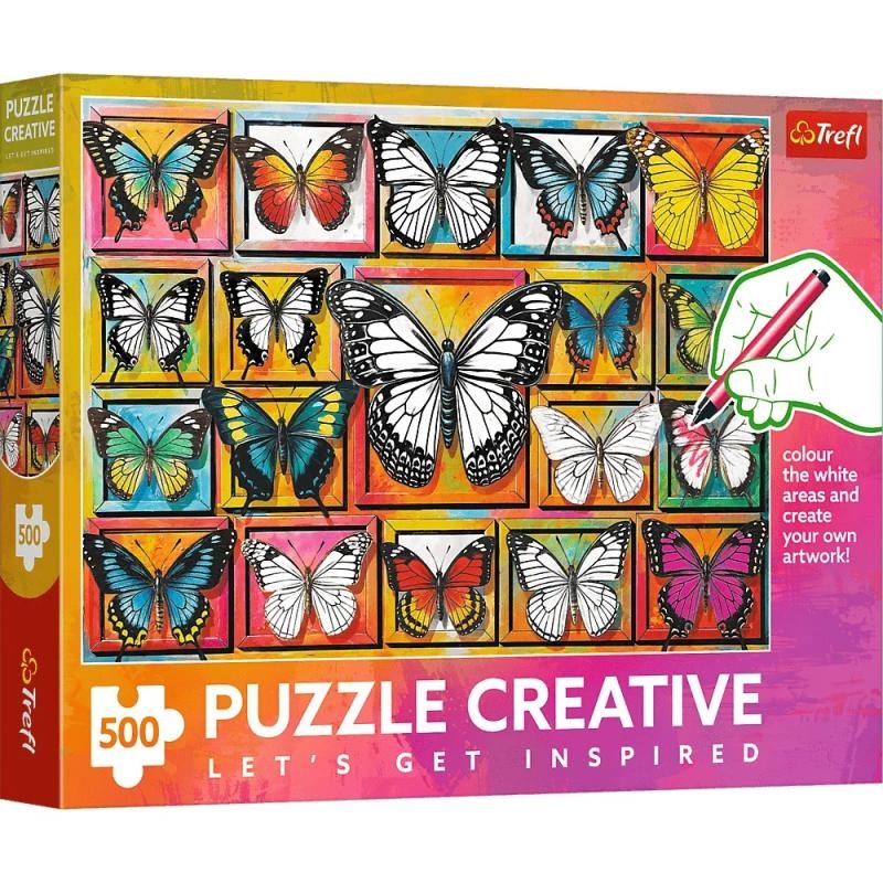 Puzzle 500 Creative - Kolekcja motyli" / Trefl..., 500 element&oacute;w, Puzzle