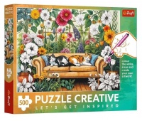 Puzzle 500 Creative - Kocia oranżeria" / Trefl..., 500 element&oacute;w, Puzzle