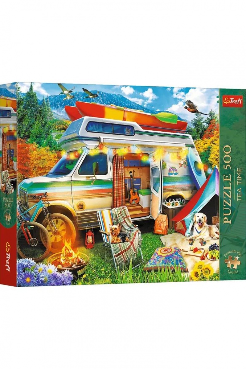 Puzzle 500 Premium Plus" - Tea Time: Kamper_..., 500 element&oacute;w, Puzzle