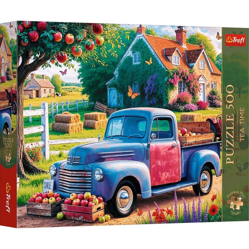 Puzzle - "500 Premium Plus" - Tea Time: Samoch&oacute;..., 500 element&oacute;w, Puzzle